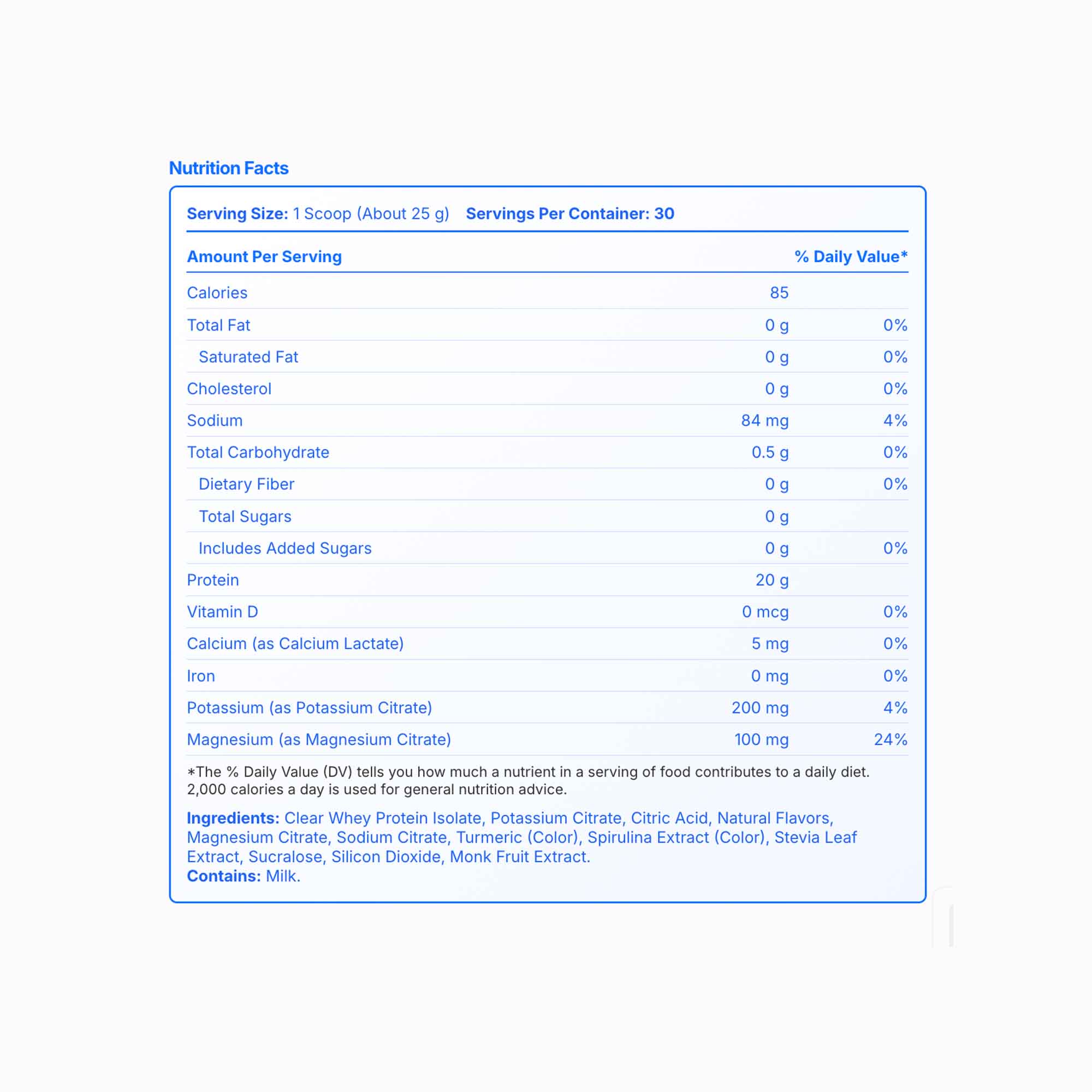 Clear Protein Hydration