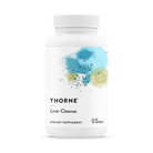 a white bottle of thorne supplements containing 60 capsules of liver cleanse