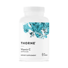 A white bottle of Thorne Supplements Vitamin C with Flavonoids, containing 90 capsules.